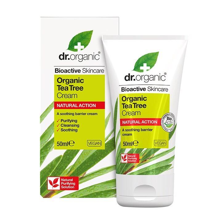 Dr Organic Tea Tree Cream 50ml - BeesActive Australia