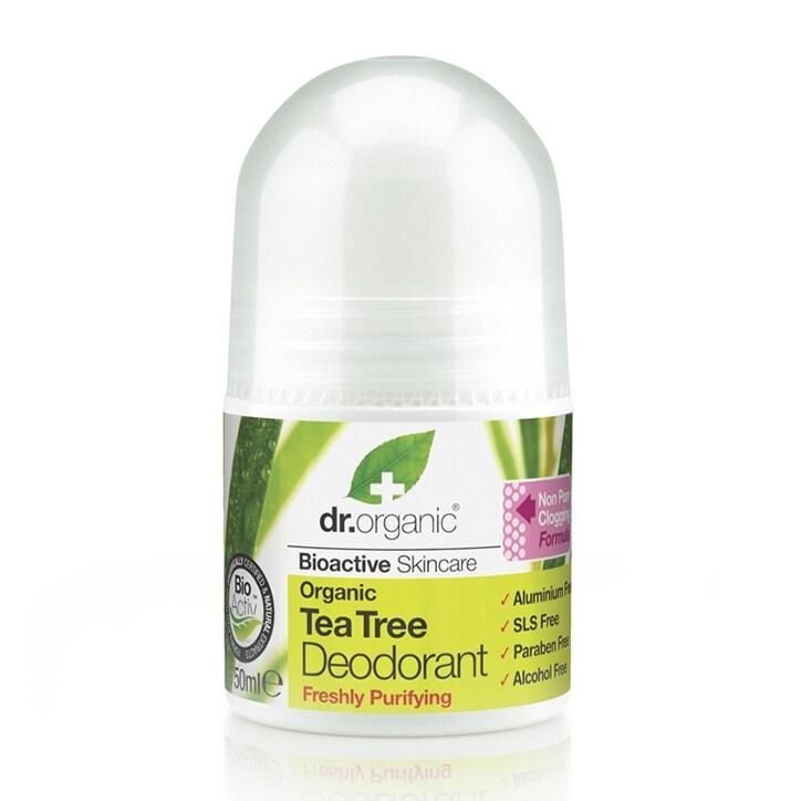 Dr Organic Tea Tree Deodorant 50ml - BeesActive Australia
