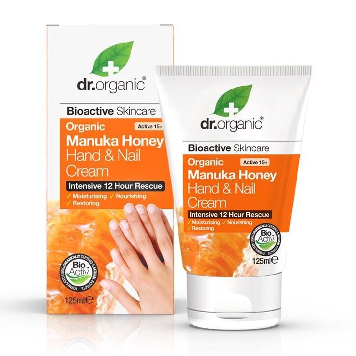 Dr Organic Manuka Honey Hand & Nail Cream 125ml - BeesActive Australia