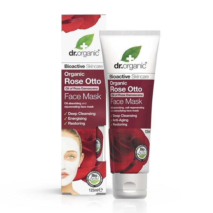 Dr Organic Rose Otto Face Mask 125ml - BeesActive Australia