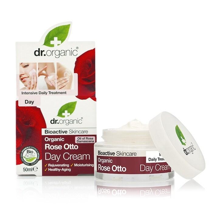 Dr Organic Rose Otto Day Cream 50ml - BeesActive Australia