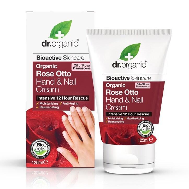 Dr Organic Rose Otto Hand & Nail Cream 125ml - BeesActive Australia