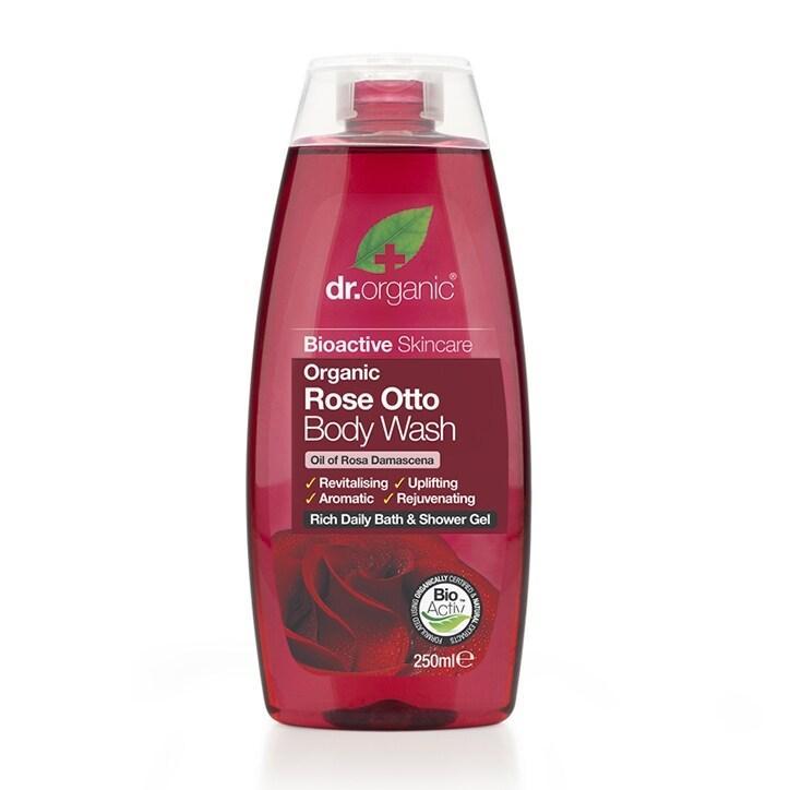 Dr Organic Rose Otto Body Wash 250ml - BeesActive Australia