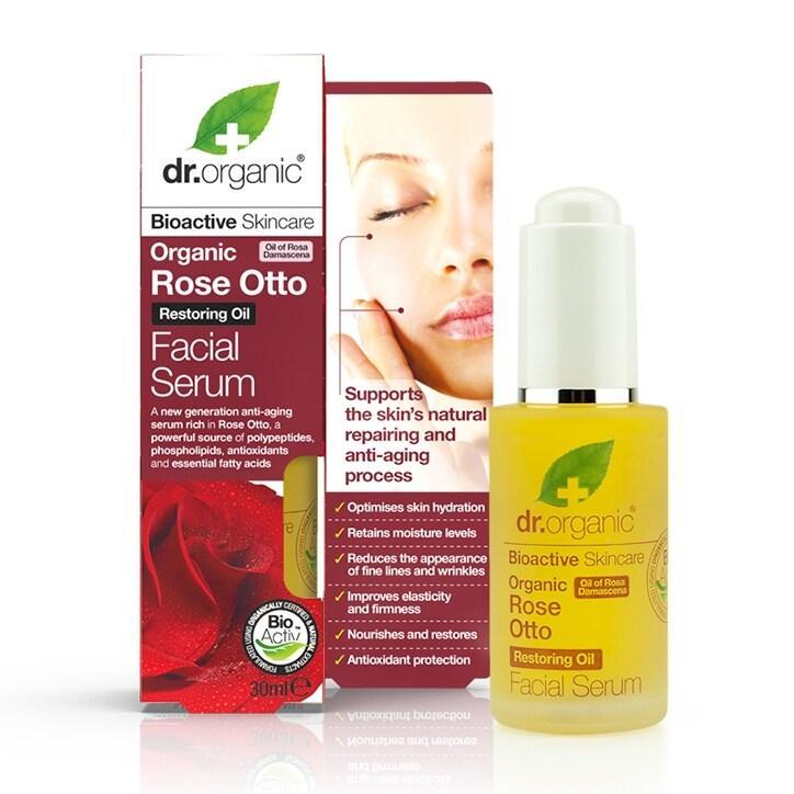 Dr Organic Rose Otto Facial Serum 30ml - BeesActive Australia