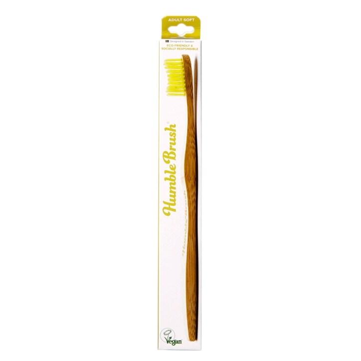 Humble Brush Adults Soft Bristle Toothbrush Yellow - BeesActive Australia