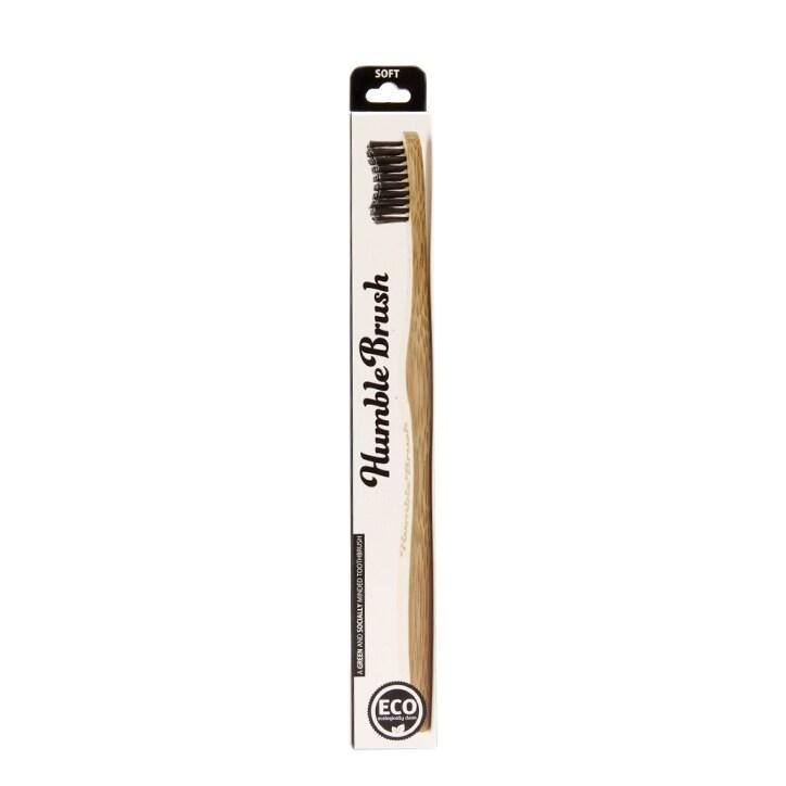Humble Brush Adults Soft Bristle Toothbrush Black - BeesActive Australia