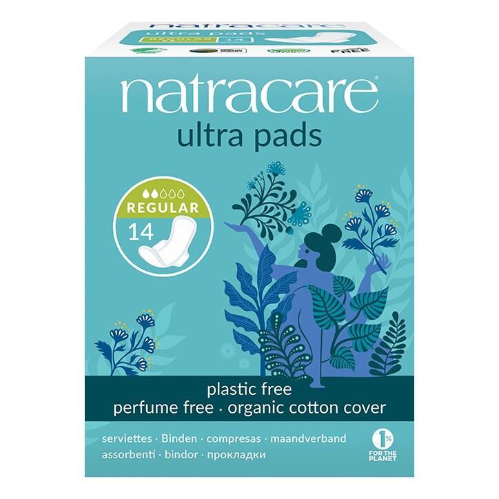 Natracare Natural Organic Ultra Pads with Wings 14 Normal - BeesActive Australia