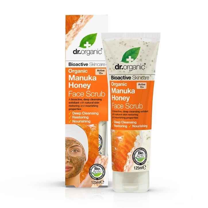 Dr Organic Manuka Honey Face Scrub 125ml - BeesActive Australia
