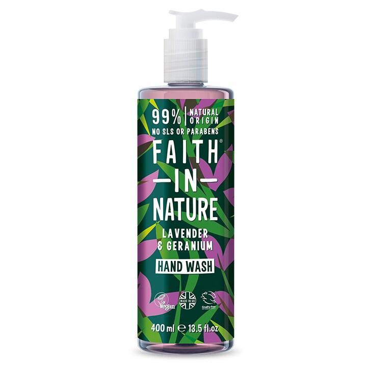 Faith in Nature Lavender & Geranium Hand Wash 400ml - BeesActive Australia
