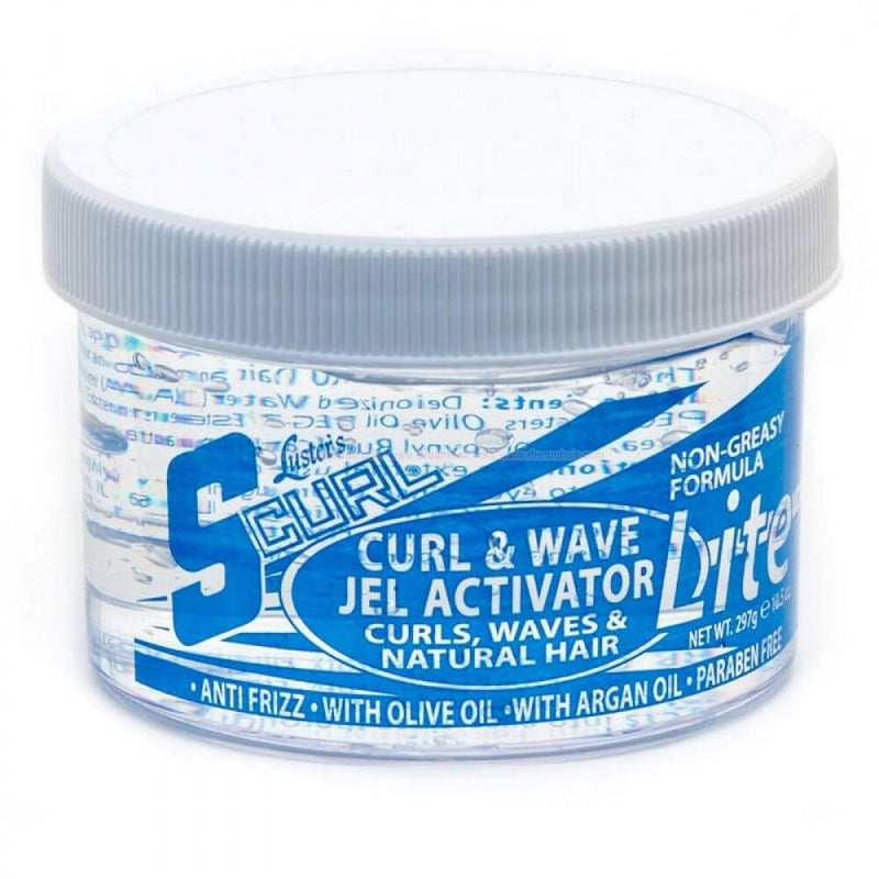 Luster's Scurl S Curl Hair Gel Curl and Wave Jel Activator Lite 297, Clear, 1 Count - BeesActive Australia