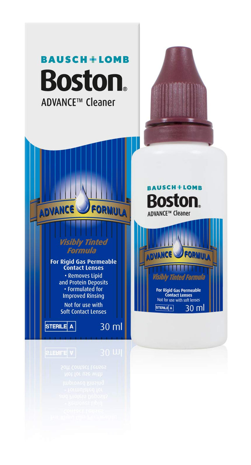 Boston Advance Cleaner, 30ml - Leaves Lenses Clean, Ready for Disinfection and Conditioning - For Rigid Gas Permeable (RGP) and Hard Contact Lenses - BeesActive Australia