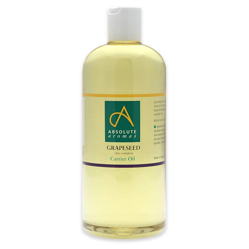 Absolute Aromas Grapeseed Oil 500ml - Pure, Natural, Vegan, GMO-Free - Massage Carrier Oil and Moisturiser for Hair, Skin, Face and Nails - BeesActive Australia