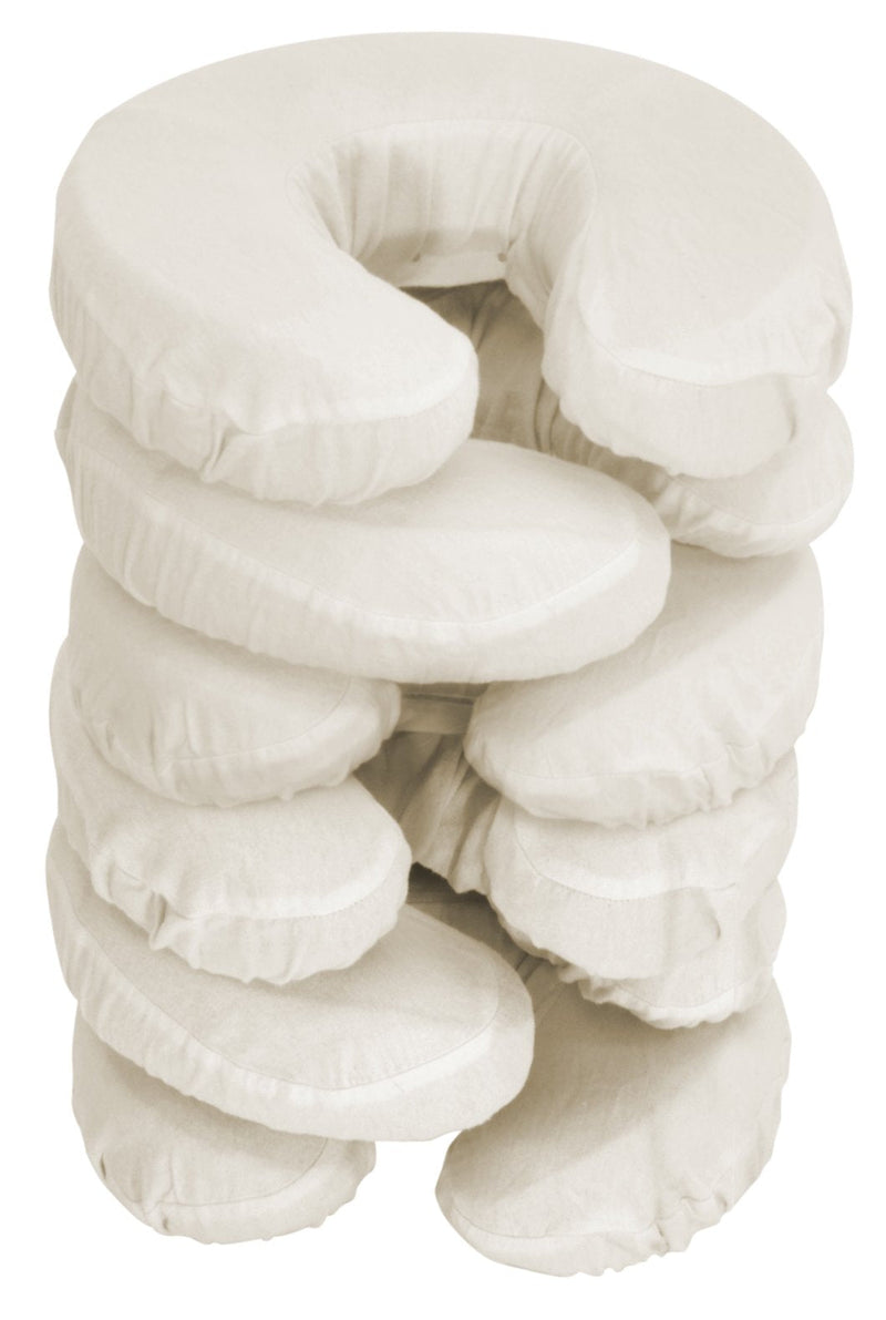 Master Massage Head Covers Washable 100% Cotton for Massage Table Headrest Neck Pillow 6 Pack Cream 6 Pieces - BeesActive Australia