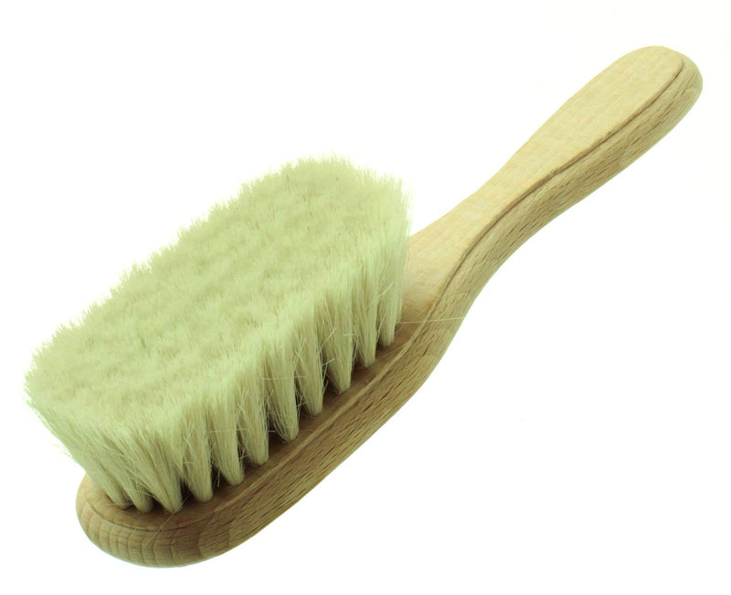 Hydréa London FSC® Certified Beechwood Wooden Baby Brush with Soft Goats Hair Bristles - BeesActive Australia