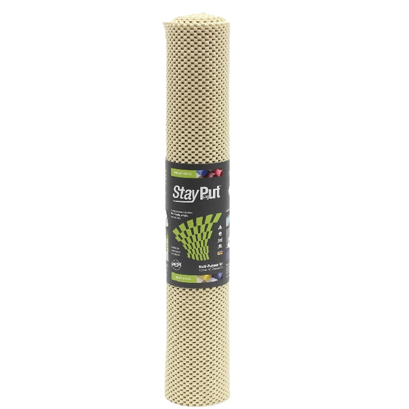 StayPut ECO PER Non-Slip Fabric Roll (20ins x 6ft/50.8 x 183cm) - Versatile with Superb Green Credentials, PERA0020-20-Almond Almond - BeesActive Australia