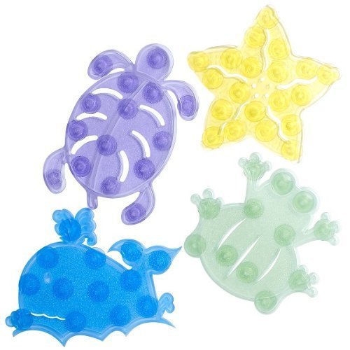 Babyway Little Wonders Small Safari Bath Splats (Multi-Coloured), 0.5 x 8 x 10 cm - BeesActive Australia