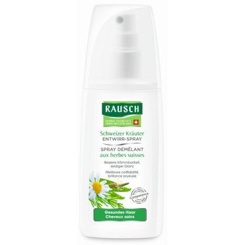 Rausch Swiss Herbal Detangling Spray for Long, Unruly Hair, Suitable for Children, Silicones and Parabens - Vegan, Pack of 1 x 100 ml - BeesActive Australia