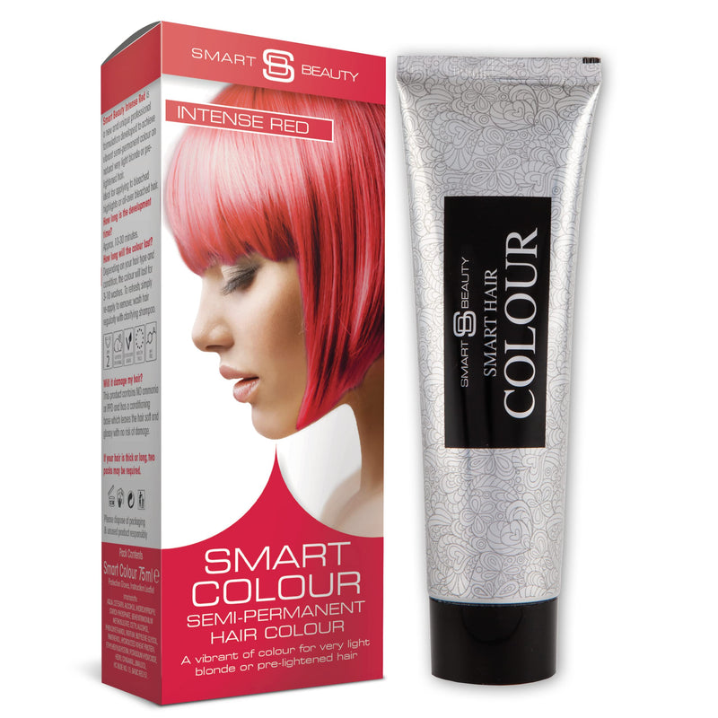 Bright Red Hair Dye Semi Permanent | No Ammonia, Peroxide, PPD, Sulfates, Parabens | Vegan & Cruelty Free | Smart Beauty Bright Red - BeesActive Australia