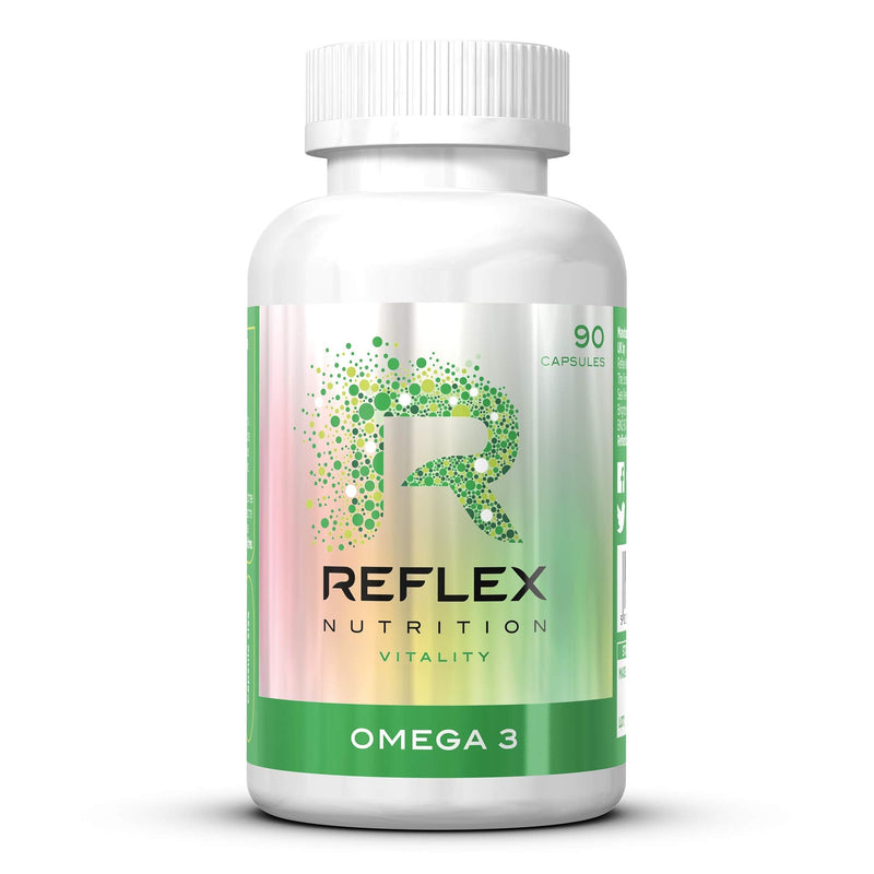 Reflex Nutrition Omega 3 Supplement Capsules 1000mg of which 330mg is EPA and 220mg is DHA (90 Caps) - BeesActive Australia