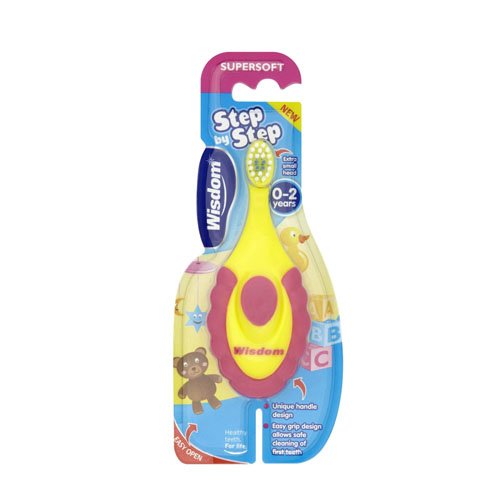 Wisdom Step By Step Super Soft Toothbrush For Children of 0-2 Year Old (Pack of 3) - BeesActive Australia