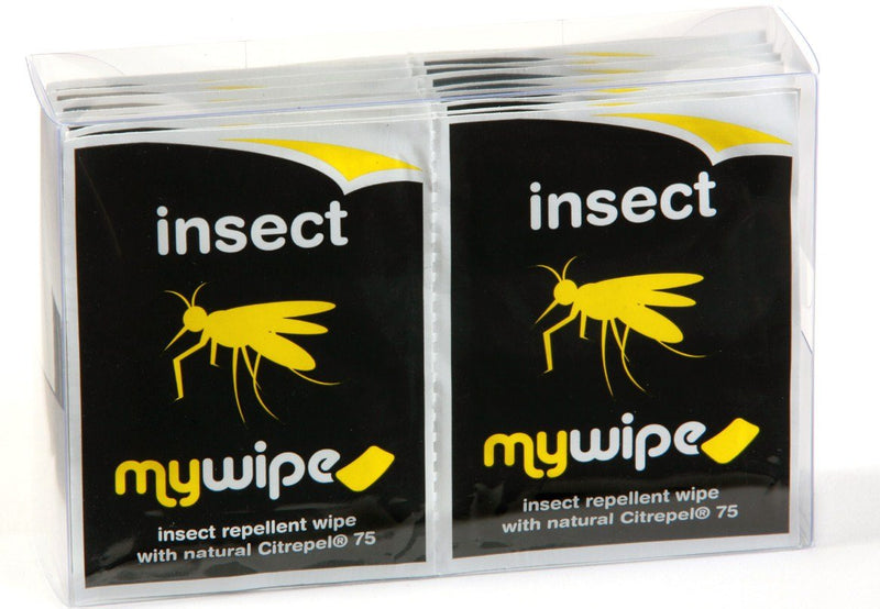 MYWIPE Individual Insect Repellent with Natural Citrepel 75® Wipes *New DEET Free Formula* (20) 20 Count (Pack of 1) - BeesActive Australia