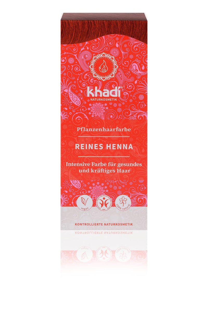 Khadi KH-PHF-11-DE Pure Henna Plant Hair Colour 100 g I Hair Colour Orange Red Copper Red I Natural Hair Colour 100% - BeesActive Australia