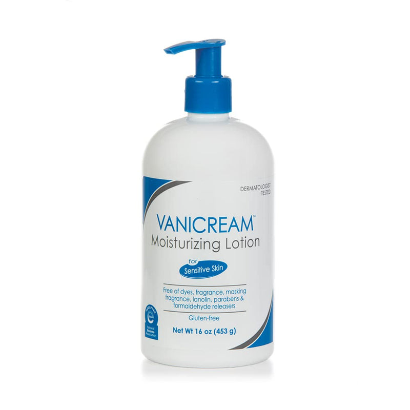 Vanicream Moisturizing Lotion with Pump | Fragrance and Gluten Free | For Sensitive Skin | 16 Ounce (Pack of 1) 1 Pound (Pack of 1) - BeesActive Australia