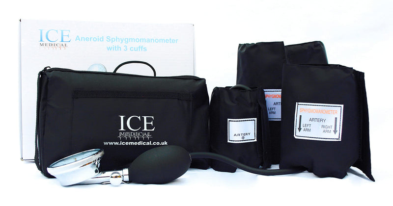 ICE Medical Aneroid Blood Pressure Monitor Kit - Sphygmomanometer 3 Cuffs Included - BeesActive Australia
