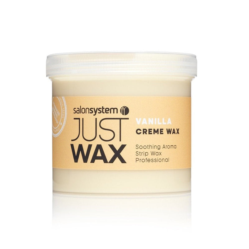 Salon System Just Wax Vanilla Cream Wax with an Intoxicating Aroma of Vanilla 450g - BeesActive Australia