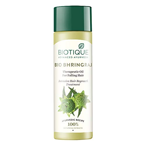 Biotique Bhringraj Fresh Growth Therapeutic Oil For Fine and Thinning Hair 120 Ml/ 4.06 Oz. 120 ml (Pack of 1) - BeesActive Australia