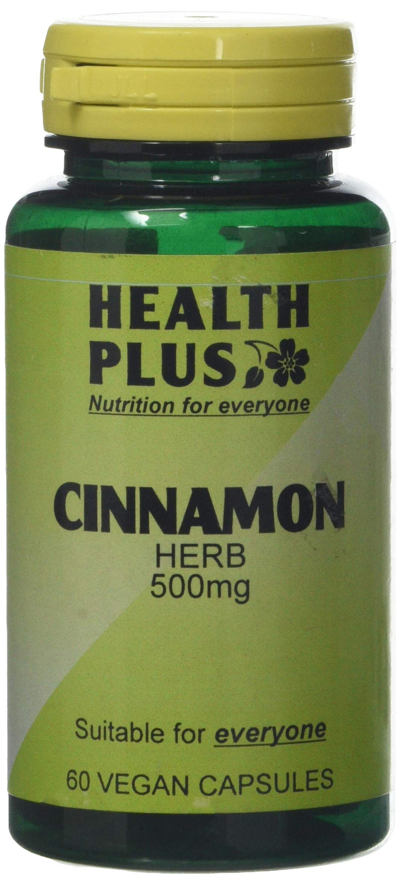 Health Plus Cinnamon 500mg Digestive and General Health Plant Supplement - 60 Gelatin Free Capsules - BeesActive Australia