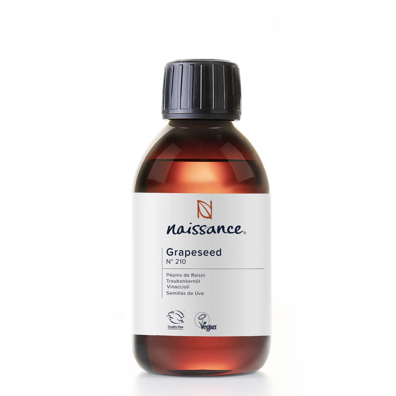 Naissance Grapeseed Oil (no. 210) 250ml - Natural Moisturiser and Conditioner for Hair and Skin - BeesActive Australia