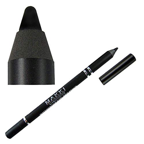 Deep Black Waterproof Glide on Eyeliner Pencil Colour Shade Number 01 Super long stay and smudge proof Eye Liner 01 Deep Black - BeesActive Australia