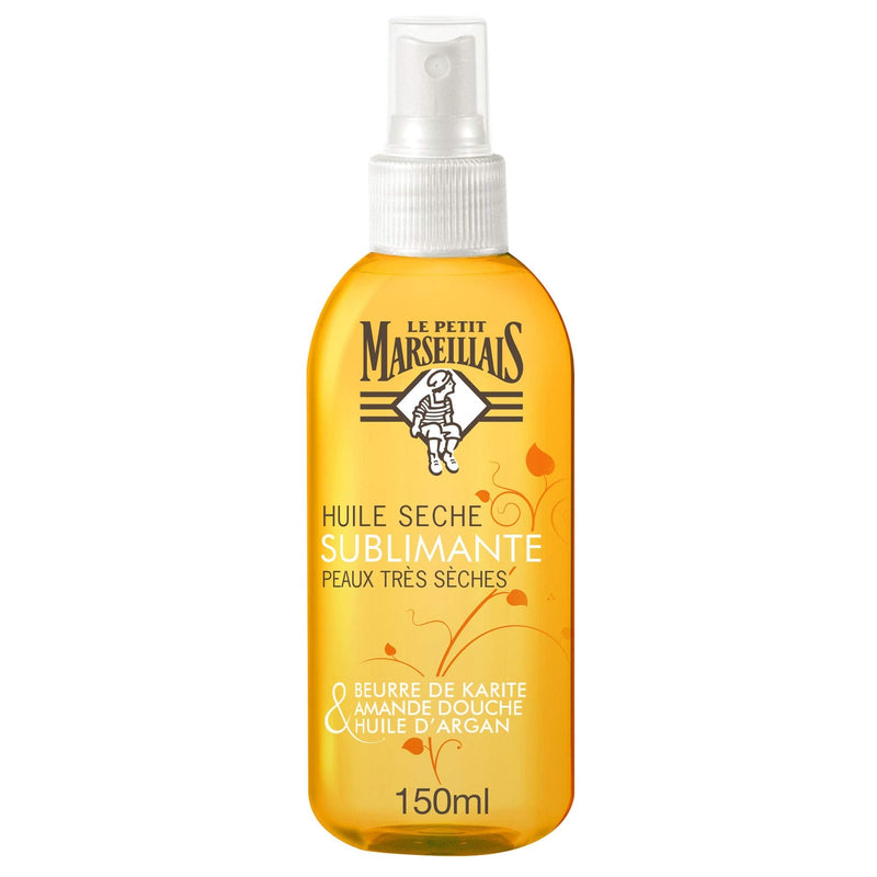 Le Petit Marseillais Sublimating Body Oil Spray Treatment for Very Dry Skin, 150ml Shea Butter, Sweet Almond & Argan Oil - BeesActive Australia