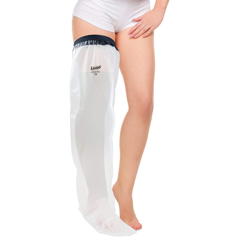 Limbo Waterproof Cast and Dressing Protector - Full Leg (M80LL: 39-51 cm Upper Thigh Circ. (5'0-6'0)) M80LL: 39-51 cm Upper Thigh Circ. (5'0-6'0) - BeesActive Australia