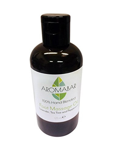 Foot Massage Oil 125ml with Lavender Peppermint & Tea Tree Essential Oils 100% Pure Aromatherapy - BeesActive Australia