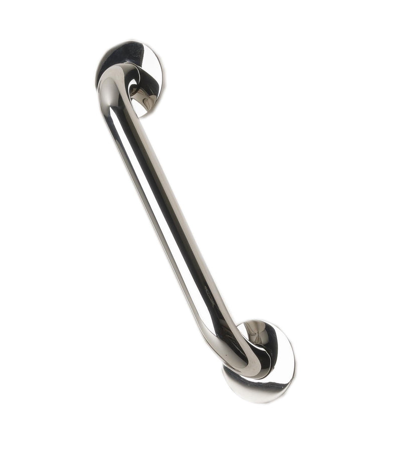 NRS Healthcare Polished Stainless Steel Grab Rail - 30 cm (12 inch) Length 30 cm (12-inch) Length - BeesActive Australia