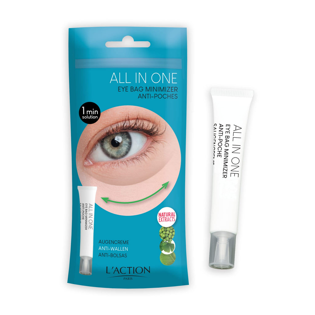 L'Action Paris All in One Eye Bag Minimizer, Enriched With Green Tea and Ginkgo Biloba, Tired Eyes & Bags Under the Eyes 20ml - BeesActive Australia