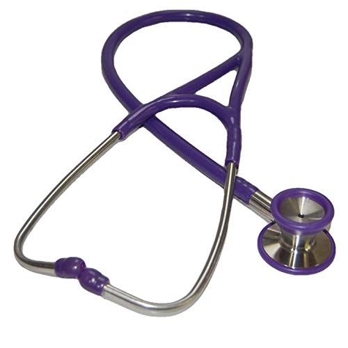 Valuemed® Cardiology Stethoscope - Professional Doctors / cardiologist supplied boxed with spares Purple Tubes - BeesActive Australia
