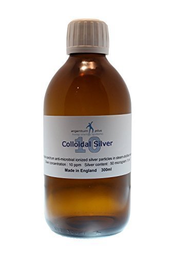 argentum plus - Colloidal Silver 10 ppm - 300 ml - Clear Liquid in Amber Glass Bottle - BeesActive Australia