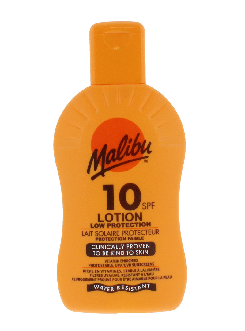 Malibu Low Protection Water Resistant Vitamin Enriched SPF 10 Sun-Screen Lotion, 200ml 200 ml (Pack of 1) - BeesActive Australia