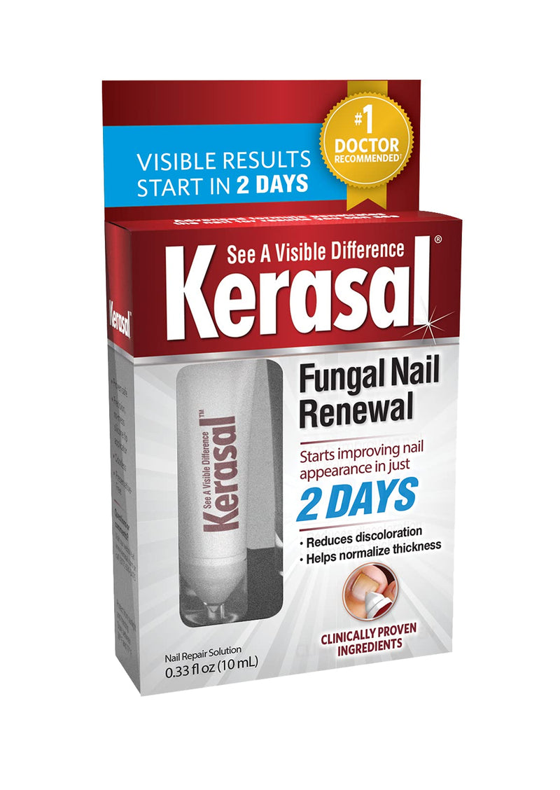 Kerasal Fungal Nail Renewal Treatment 10ml, Restores The Healthy Appearance of Nails Discolored or Damaged by Nail Fungus or Psoriasis. - BeesActive Australia