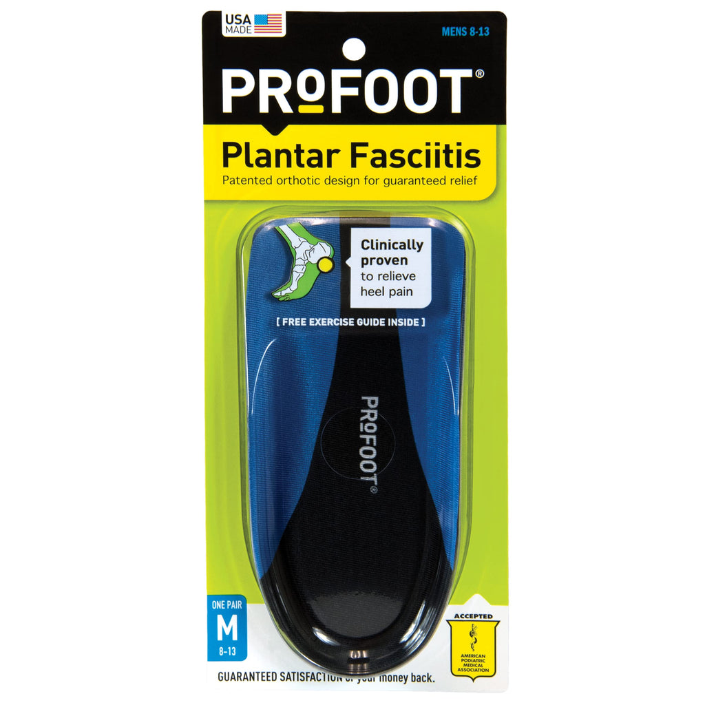 PROFOOT 2103 Plantar Fasciitis Insoles Heel Insert for Men's Arch Support, Helps Releive Plantar Fasciitis Pain - BeesActive Australia