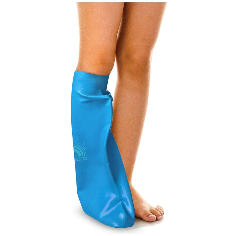 Bloccs Waterproof Cover for Plaster Cast Leg, Swim, Shower & Bathe. Watertight Protector, Child Short Leg (Small) S - BeesActive Australia