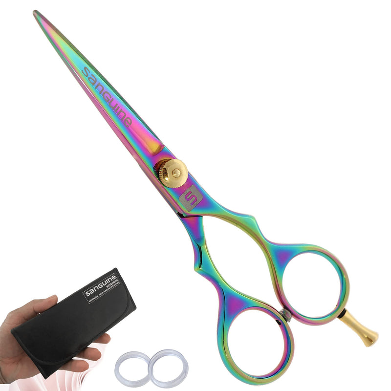 Professional Hair Cutting Scissors, Hairdressing Scissors, Titanium Coated - 5.5 inch, Presentation Case - BeesActive Australia