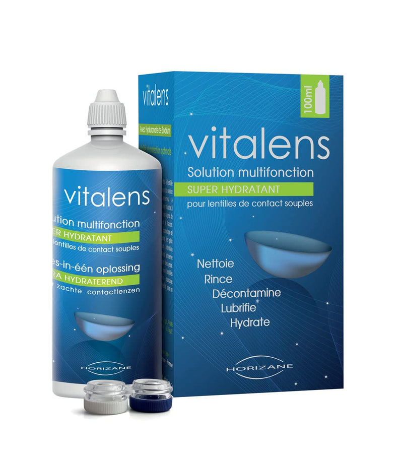 Vitalens Multi-Purpose Solution for Soft Contact Lenses 100 ml 100 ml (Pack of 1) - BeesActive Australia