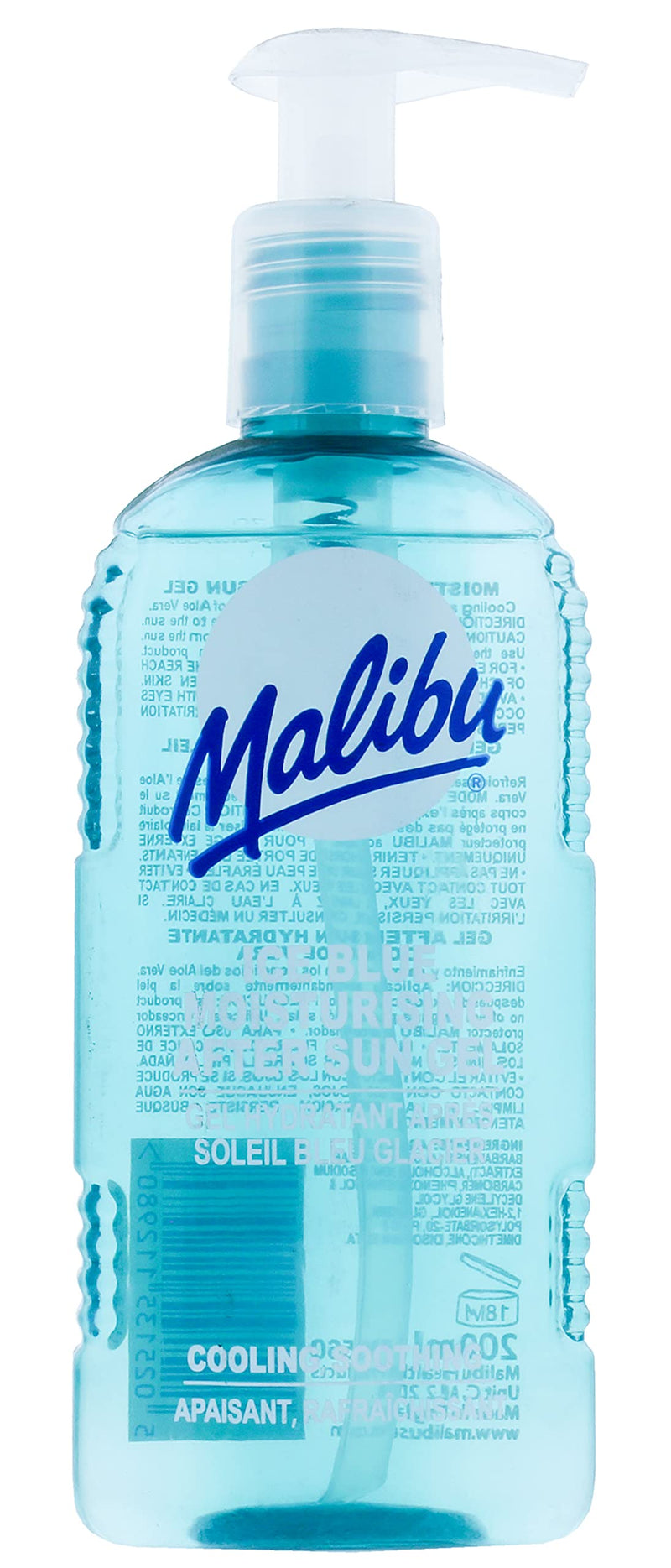 Malibu Sun After Sun Care, Cooling and Soothing Moisturising Gel, Ice Blue, 200ml - BeesActive Australia