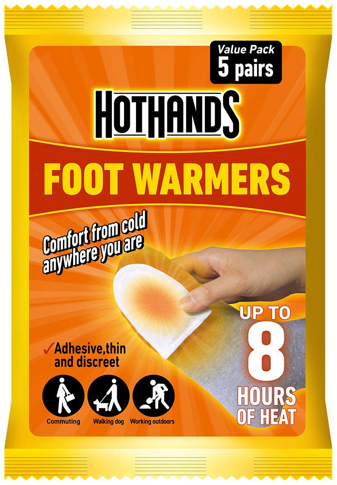 HotHands Foot Warmers - 5 Pairs - 8 hours of heat - Air activated - Ready to use, assorted, one size, 372-3988 - BeesActive Australia