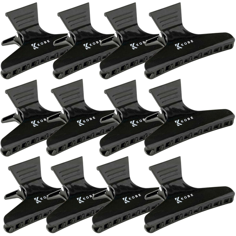 Kobe Professional Hairdresser's Black Butterfly Hair Clips (x12), the perfect hair clip for women or men. - BeesActive Australia