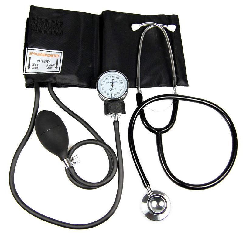 Valuemed - Aneroid Sphygmomanometer Blood Pressure Monitor Meter + Free Double Head Stethoscope + Case - BeesActive Australia